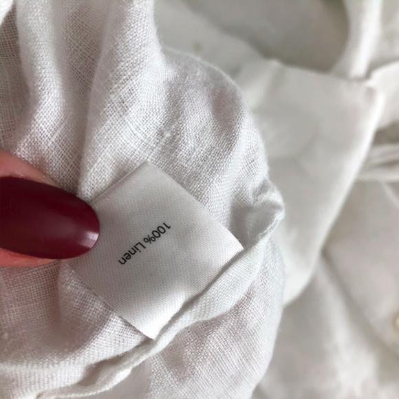 Threads White 100 Percent Linen Dress - Picture 6 of 6